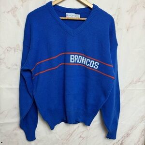 Vtg 80s Cliff Engle Denver Broncos NFL Football Pullover Sweater - C13
